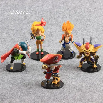 

5 Pcs/set Dragon Ball Super Saiyan Childhood Son Goku Luffy Gogeta Gohan Lunch Action Figure 10-12cm PVC Collectible Model