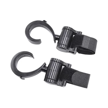 

360 Degree Rotating Stroller Hook 2x Umbrella Car Hook Accessories Sticker Child Stroller Hook