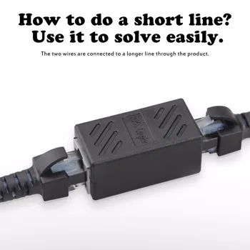 

OXA Black Female to Female Network LAN Connector Adapter Coupler Extender RJ45 Ethernet Cable Join Extension Converter Coupler