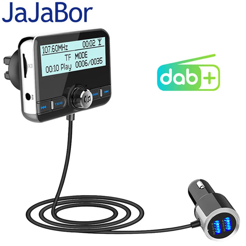 Цифровой автомобильный радиопередатчик JaJaBor QC3.0 FM-передатчик Bluetooth комплект