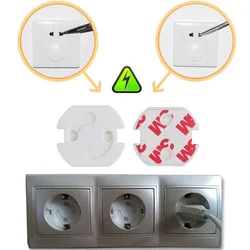 Couvercle de prise de courant en plastique, 2 trous, 10 pièces/lot, couvercle rotatif de sécurité pour bébé, Protection de prise électrique pour enfants, Standard ue 