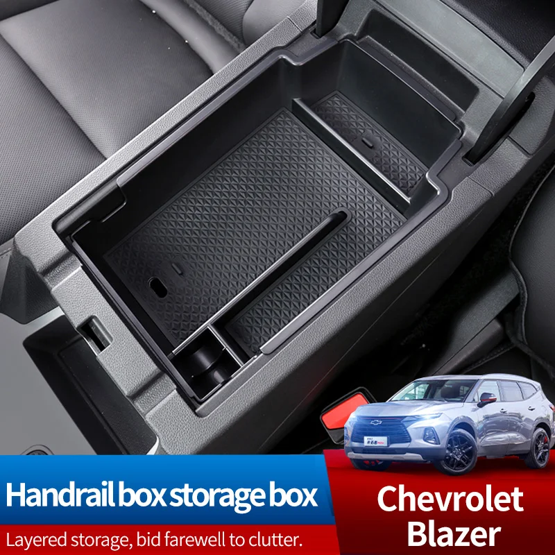 

Car handrail storage box Central storage box storage box interior modification Car Central Armrest Pad For Chevrolet Blazer 2020