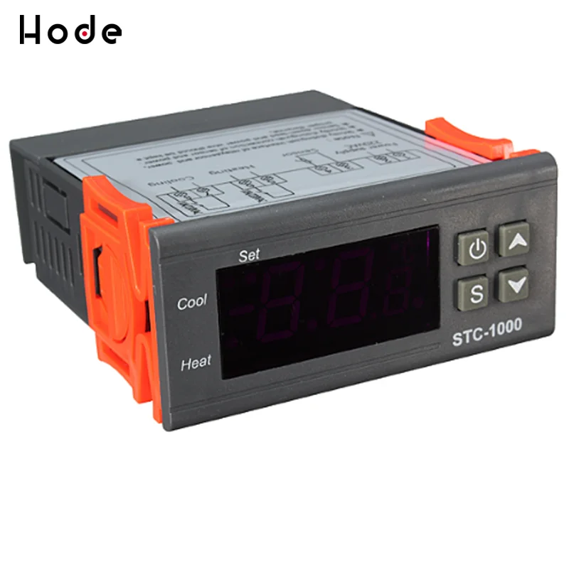 AC/DC 12V/24V 220 В два реле Выход цифровой Температура контроллер STC-1000 термостат-50 ~ 99