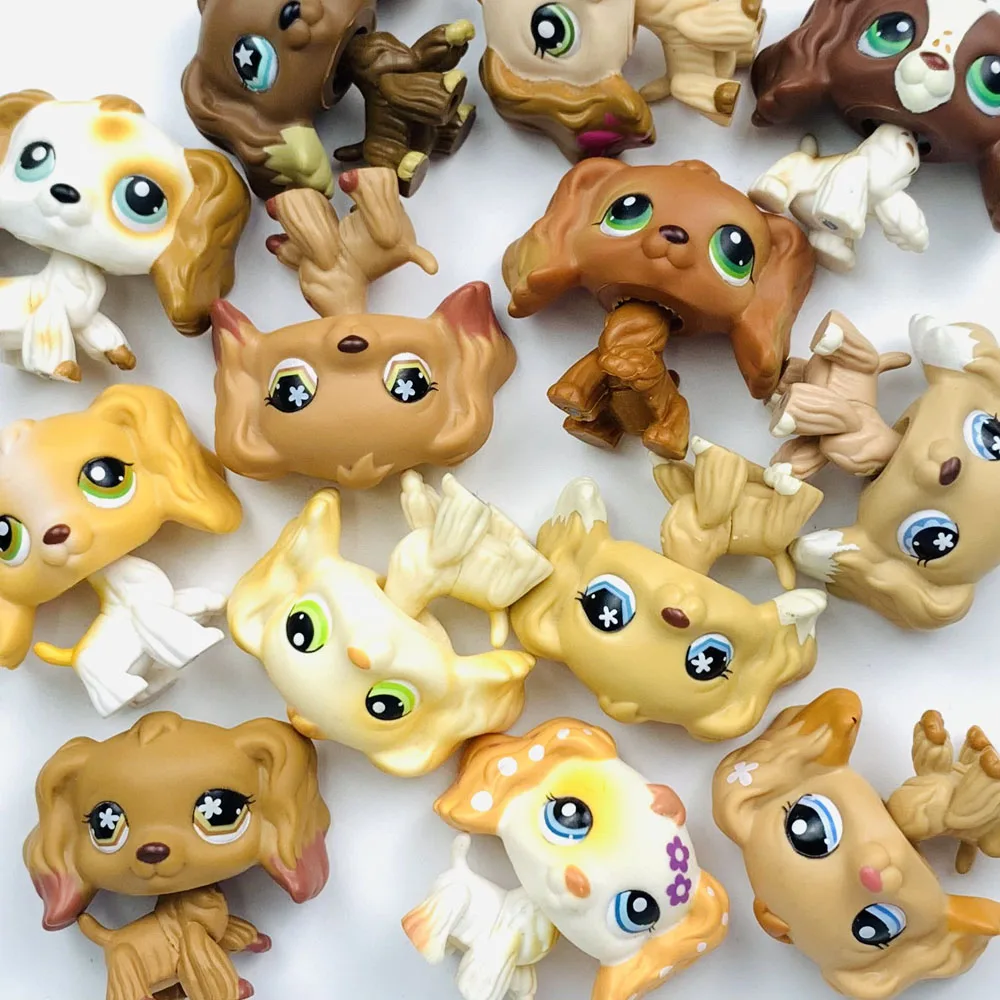 10pcs/lot Defective toy For DIY Paint Littlest pet shop Cats Dogs send  randomly