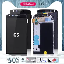 Дисплей для LG G5 экран в сборе с тачскрином на рамке черный H850 H840 H860 F700