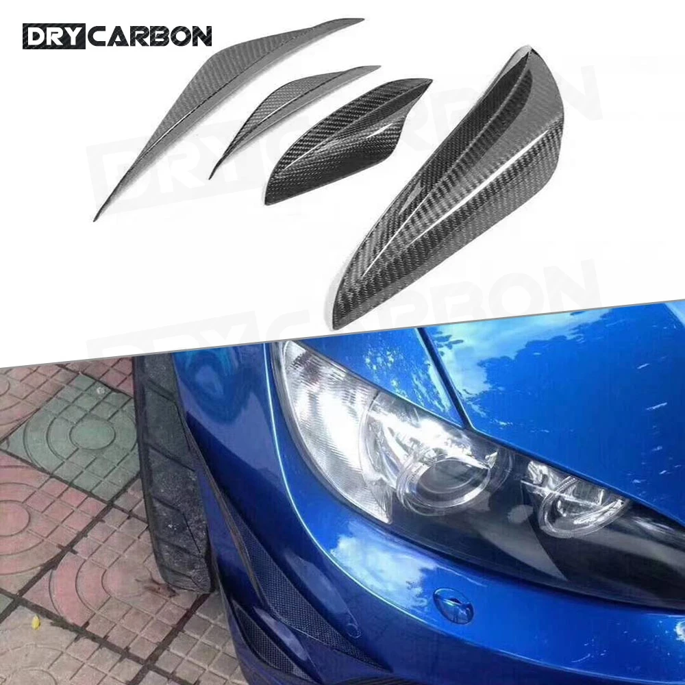 Углеродное волокно/FRP 3 серии задний боковой спойлер Canard Fins для BMW E92 E93 M3 2009 - 2012 K