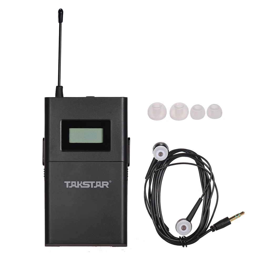 Takstar WPM-200 UHF беспроводной монитор системы 50 м расстояние передачи в ухо стерео наушники гарнитура передатчик приемник ЖК-дисплей