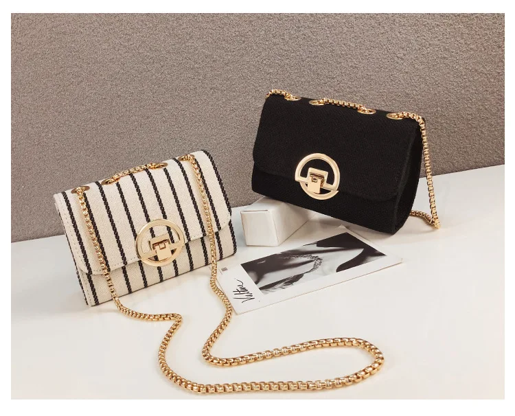

Women's new wave Korean version of the wild mini lock small square bag simple shoulder bag handbag Messenger