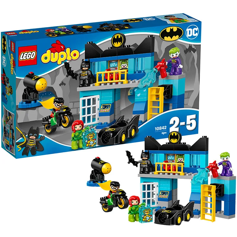 

LEGO Duplo Series 10842 Bat Cave Large Challenges Lego Duplo Educational Assembled Building Blocks Toy