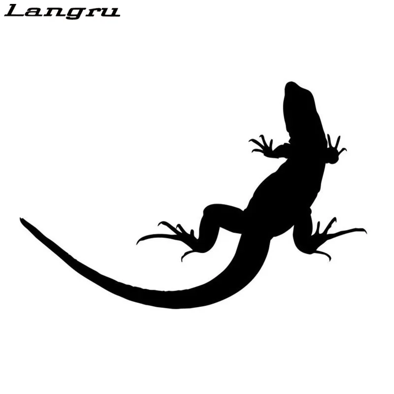 Langru 14*9.2CM Vivid Lizard Salamander Pattern Vinyl Funny Animal Car Stickers Accessories Jdm | Автомобили и мотоциклы