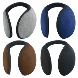 Protège oreilles en peluche pour hommes et femmes, Protection contre le froid, couleur unie, pratique, garde au chaud, Aldult, vente en gros 