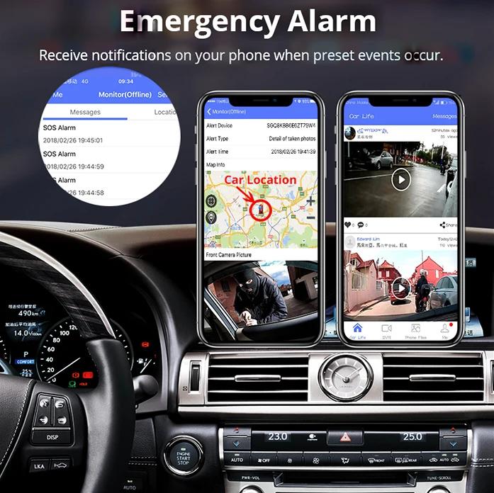 FHD 1080P Автомобильный gps Navi DVR 10 дюймов ips экран Android поток медиа зеркало заднего вида ADAS Bluetooth 4G WiFi камера