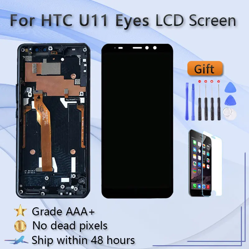 Для HTC U11 Eyes ЖК-экран в сборе с передним сенсорным стеклом для 2Q4R10 0 ЖК-дисплей