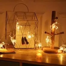 

LED Sika Deer String Lights Christmas Day Elk Shape Deer Decoration Lights Room Atmosphere Lights Hanging Craetive Lights