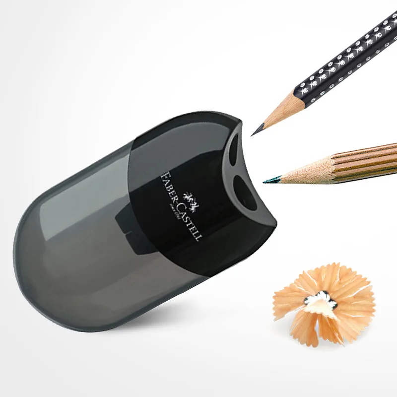 

Faber Double Hole Pencil Sharpener Student Single Hole Pencil Planer Sharpener Multifunctional School & Office Stationery