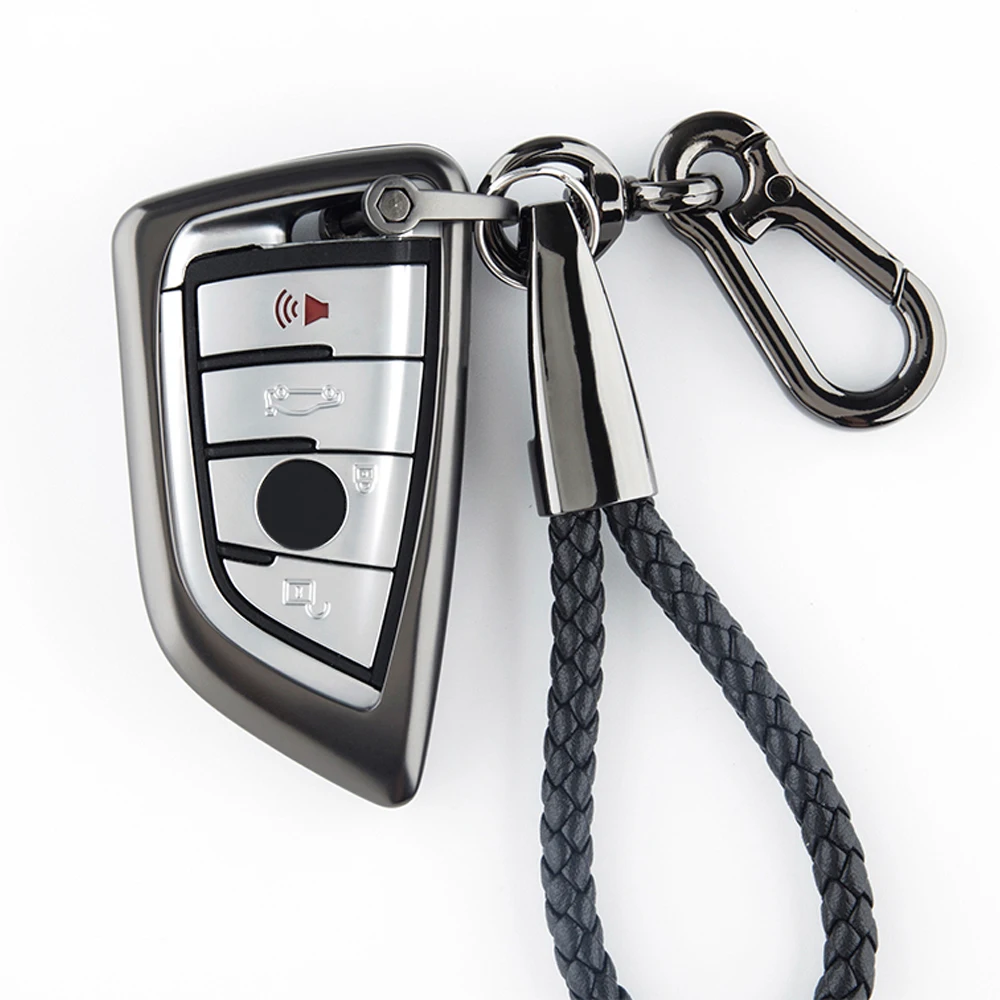 Жесткий цинковый сплав новых ключей для автомобиля чехол кожаный чехол для BMW X1 X3 X4 X5 X6 F15 F16 F48 G30 G38 525 540 730 740 1 2 5 7 серии 218i