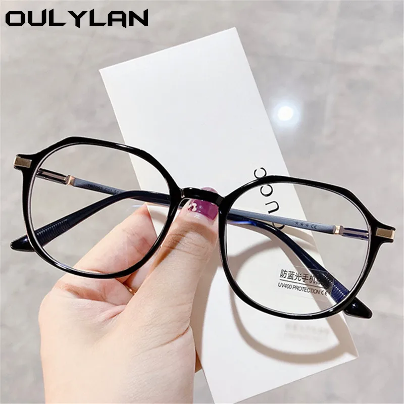 Anti-blue Light Finished Myopia Glasses Women Men Nearsighted Eyewear Student Prescription Glasses