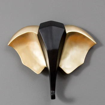 

[MGT] Nordic style elephant head elephant head three-dimensional wall hanging home living room study porch decoration