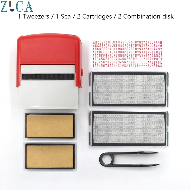 RubberStampKitDIYCustomPersonalizedSelfInkingBusinessAddress