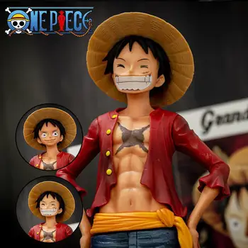 27cm Anime One Piece Figurine Ros Luffy PVC Statue Action Figure Monkey D Luffy Classic Smiley Model Toy For Kids Christmas Gift 1