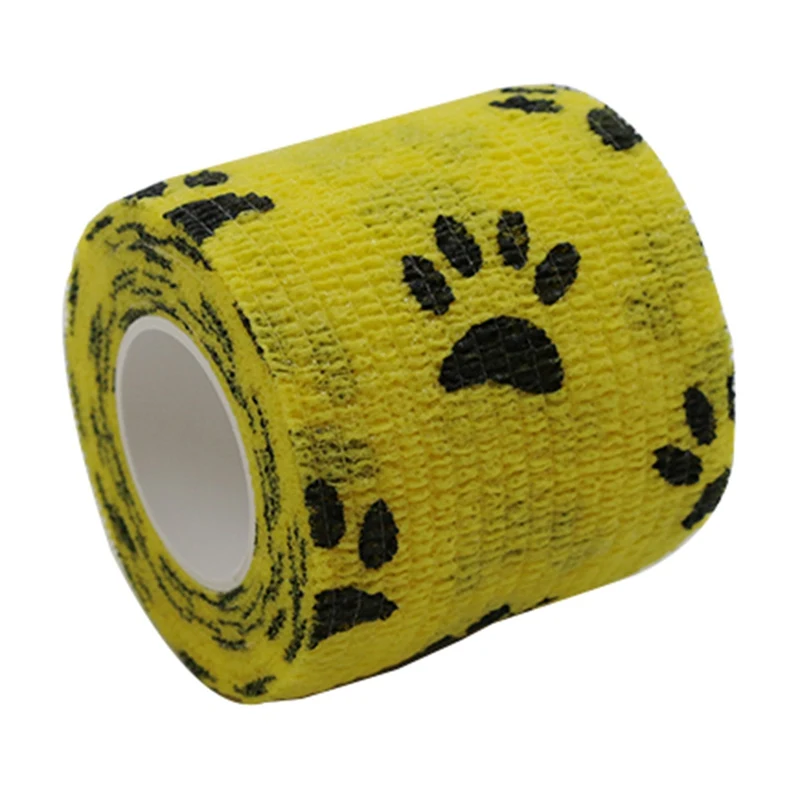 Outdoor Medical Bandage First Aid Kit Cartoon Adhesive Elastic Bandage Breathable Tape Colorful Pet Bandage - Color: YW