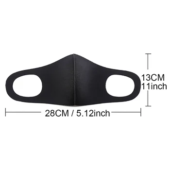 

1pc Washable Cotton Mask for Adult Anti Air Dust Haze Smoke Pollution Earloop Mask With Elastic Earloop Mask Reusable