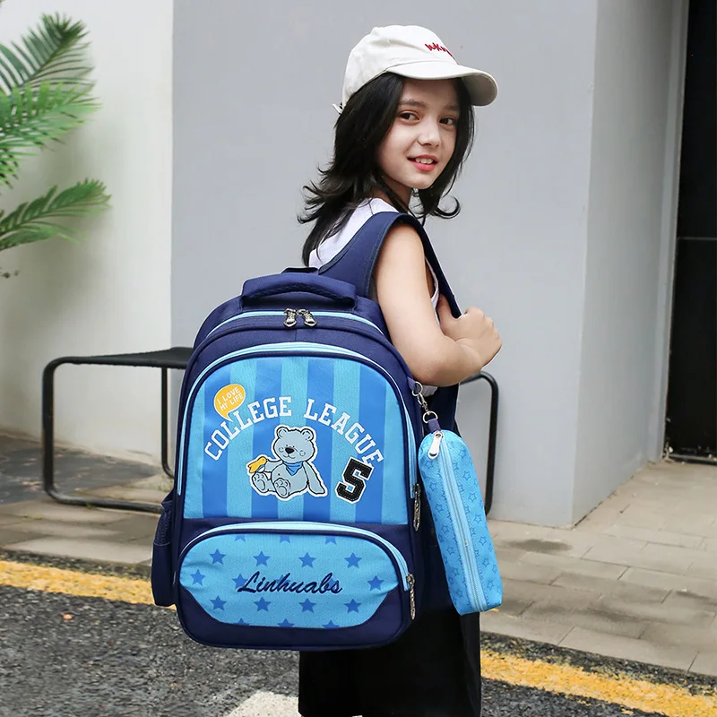 

New Style Schoolbag for Elementary School Students 1 A 3 Grade Large Capacity School Bag Men And Women Children Backpack School