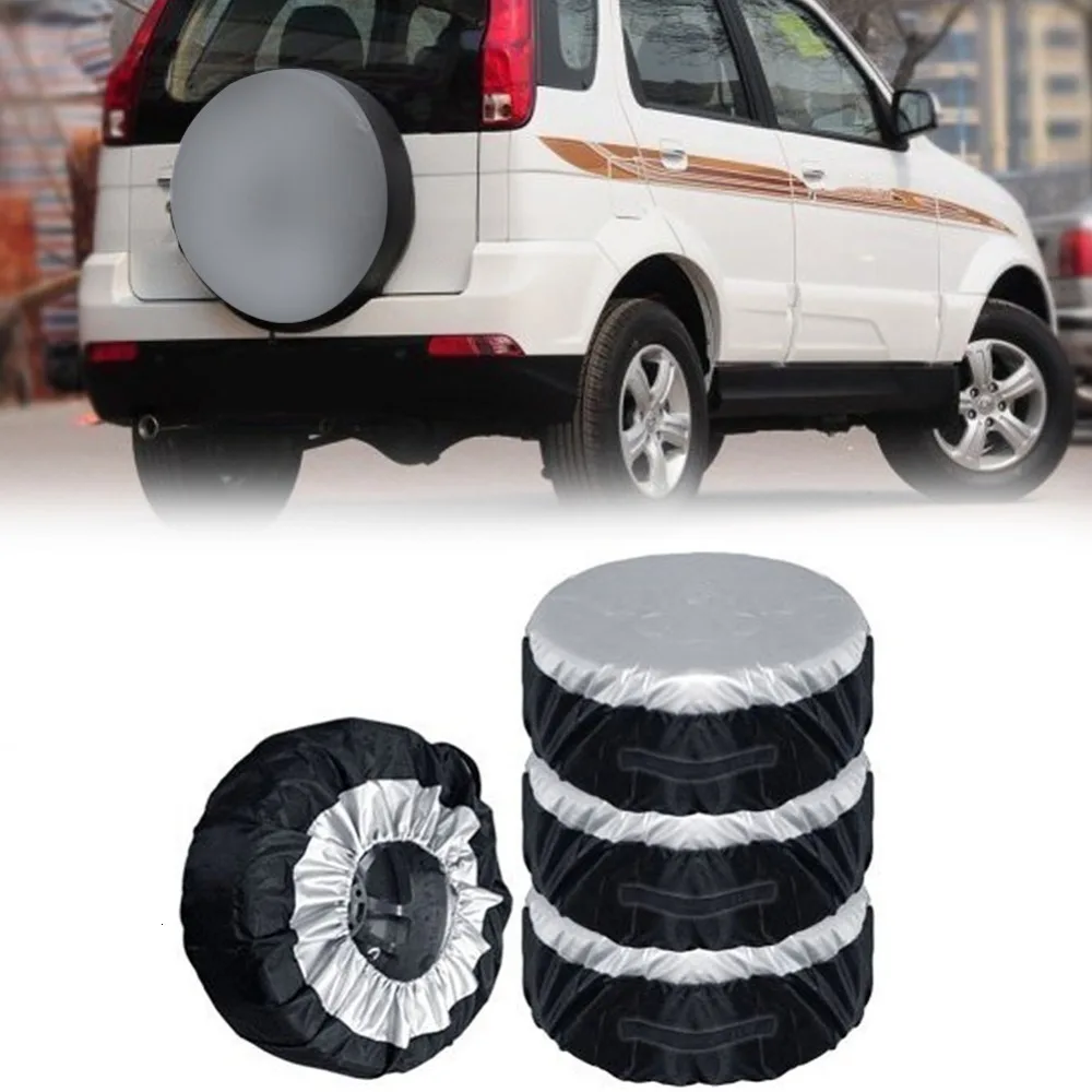 

1PCS Universal Car Tire Cover Case Spare Tire Storage Bags Carry Tote Polyester Tire For Cars Wheel Protection Covers 4 Season