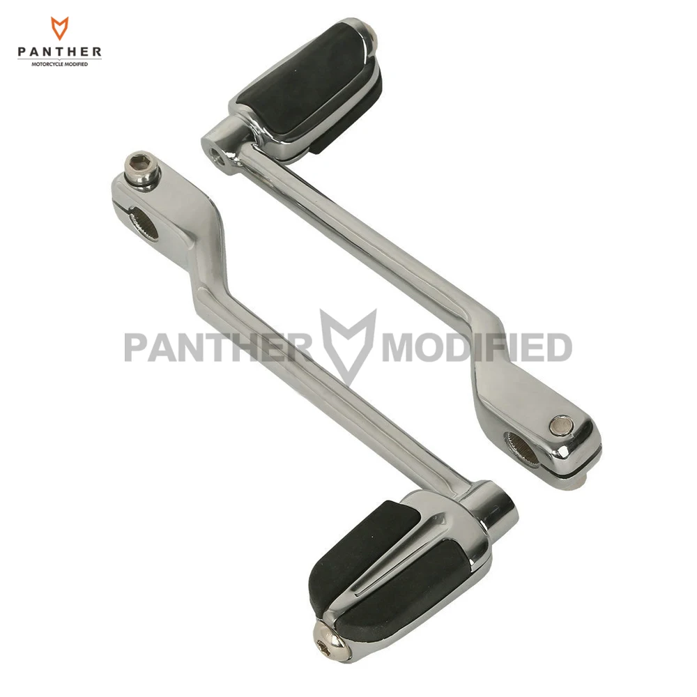 Chrome Motorcycle Front Rear Slipstream Shift Shifter Lever Pedal Foot Peg Case for Harley Touring FL Softails Trikes