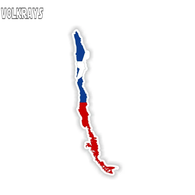 Chile Flag Sticker Water Proof Vinyl Stickers, Labels & Tags Bumper