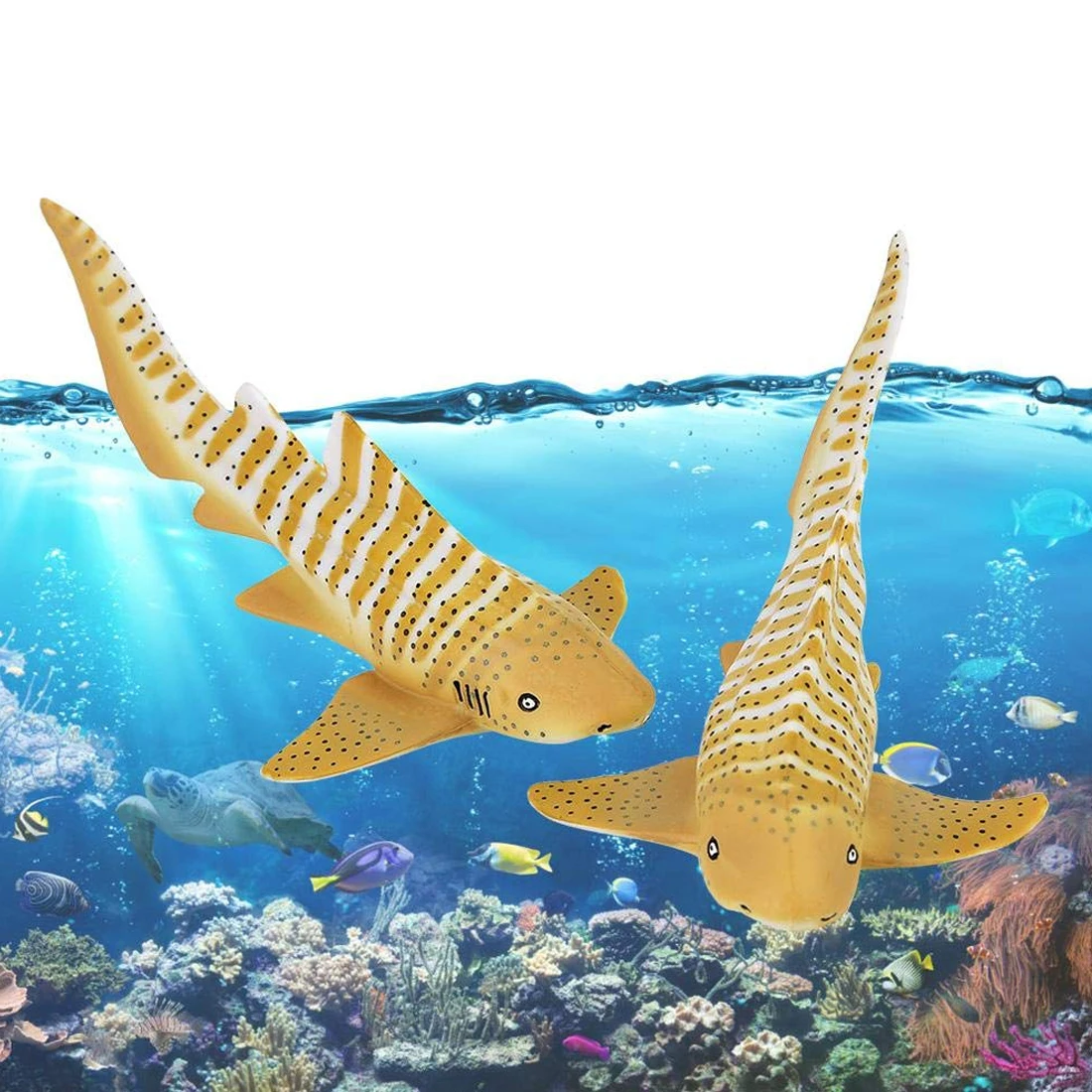 Морские животные Зебра Акула моделирование Морская жизнь животные Акула Модель Фигурки фигурки миниатюрные обучающие игрушки для детей