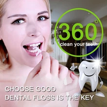 Зубная нить 50 молния Pocketed Macromolecule зубная нить для удаления зубной нити