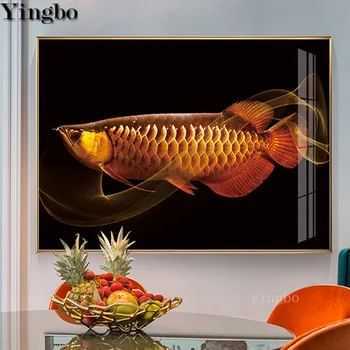

New arrival Diamond Painting Red arowana painting 5d DIY Diamond Embroidery full Square Round Diamond Mosaic rhinestone Decor
