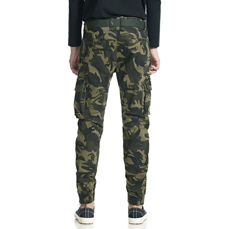 Мужские джоггеры с камуфляжным принтом, брюки осень 2019, мужские с большими карманами, походные Мужские штаны, весенний уличная военный