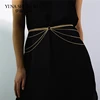 Fashion Elegant Ladies Multilayer Waist Chain Belt Wild Thin Waistband Belly Dance Women Dress Decoration Bohemian Slim Belt ► Photo 3/6