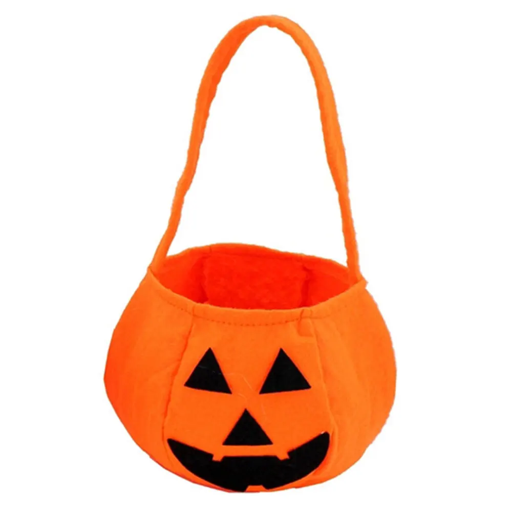 Синий Orange Pouches Food Packingbag Cute Candy Bag Handbags Non-Woven Fabric Fashion Party Carrier Bag Gifts Halloween - Цвет: Синий