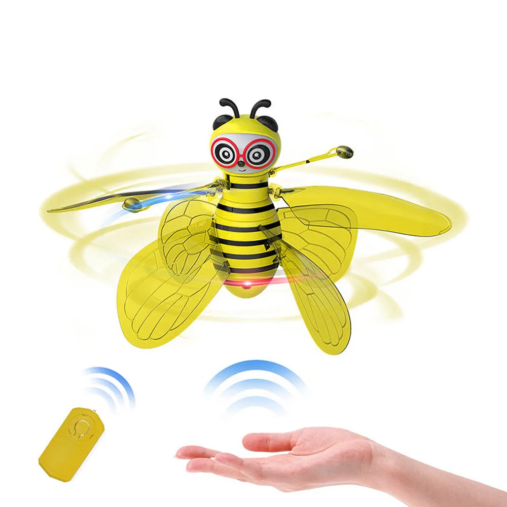 

Remote control aircraft 2019 TOP Electric Infrared Sensor Bee Flying Toys Hand-Controlled Helicopter LED Light 8.31