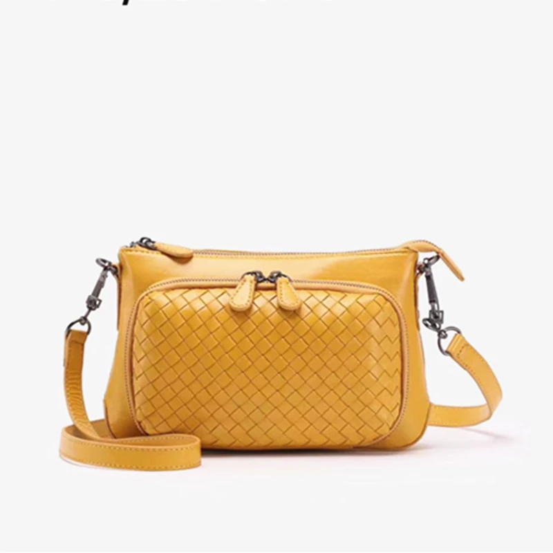 

Luxury Handbags Crossbody Bags For Women Designer Handbags 100% Leather Cowhide Cross-body Soft Hand-woven Shoulder Bag Bolsos
