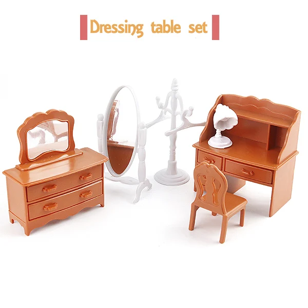 Горячий набор, подходит для лесной семьи, персонаж, игрушки, кукольный дом, мини-спальный набор, мини мебель для гостиной, игрушки в подарок - Цвет: bt114