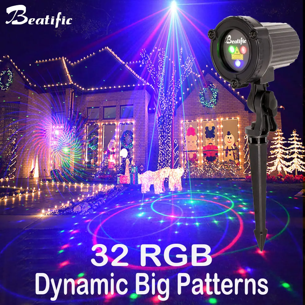 Outdoor Christmas 2021 Star Lights Waterproof Street Lawn Laser Projector Holiday xmas Decorations for Home New Year 2022