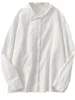 2020 New Spring White Shirts Women Casual Chic Turn-down Collar Korean Split Hem Blouses Office Ladies Leisure Soft Basic Blusas 4