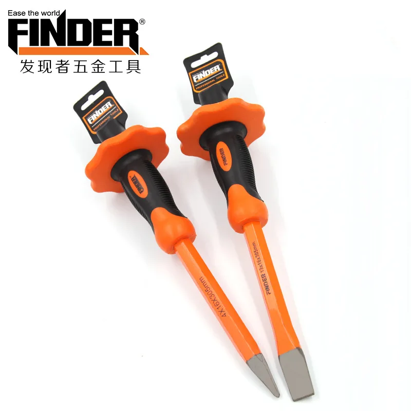 

Discoverer Manual Hardware Tools Stonecutter Chisel Sub-Ice Engraving Chisel Double Color Plastic Handle Spitstick, Flat Chisel