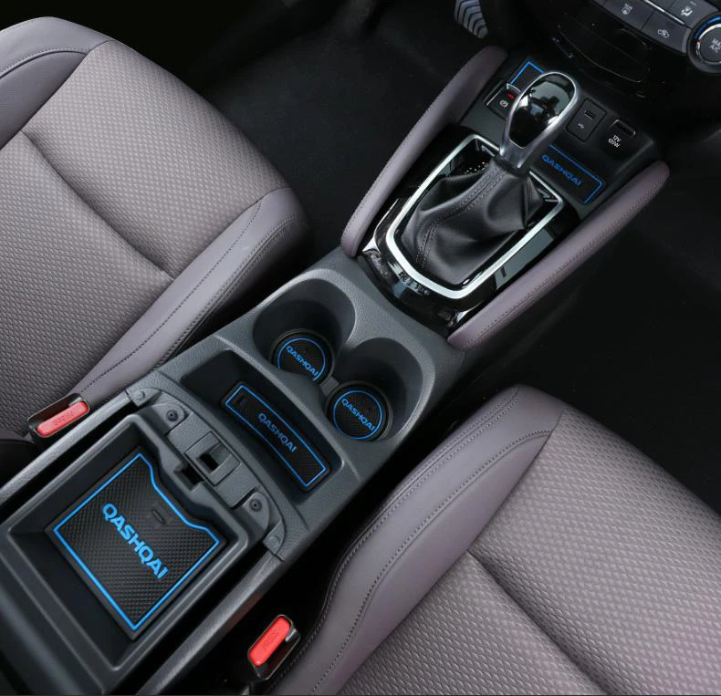 Car Accessories Fit For Nissan Qashqai J12 2021 2022 Rubber Coaster Cup