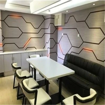 Modern Technology Sense Industrial Decor Mural Wallpaper Gray Circuit Board Metal Background Bar KTV Internet