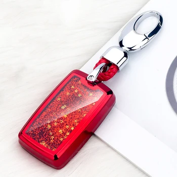 

Beautiful Quicksand Soft TPU Car Key Case Cover For Land Rover LR4 LR2 Range Rover Discovery 5 Sport Evoque 2018 2019 Accessorie