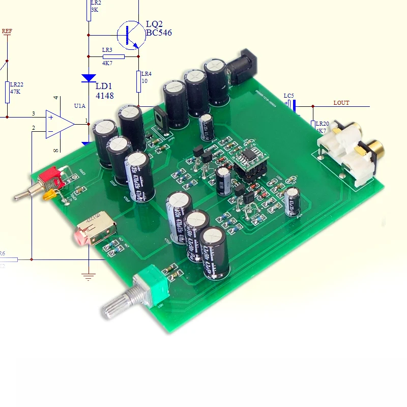 Плата усилителя для наушников PH02 HIFI с электромагнитной емкостью OPA1612 ZTX450 ZTX550