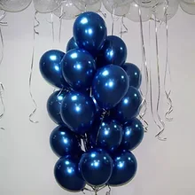 10 шт. 5/10/12-дюймовый чернильный синий воздушных шаров из латекса, темно-синего цвета гелиевый воздушный шар на день рождения Свадебные украшения вечерние шар Globos