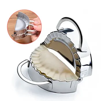 

New Pastry Tools Stainless Steel Dumpling Maker Wraper Dough Cutter Pie Ravioli Dumpling Mould Kitchen Accessories QJS S