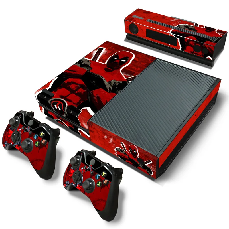 Marvel Spiderman Deadpool Sticker for XBOX ONE Skin Sticker Console and Controllers for XBOX ONE Gamepad Controller Decal 