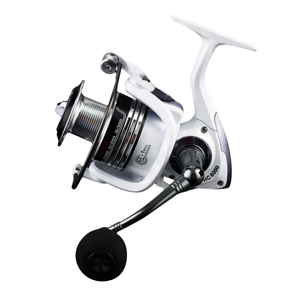 Buy 14BB Spinning Fishing Reel HC1000 7000 Full Metal handle Body Carp Fishing Reel Spinning Reel rock fish